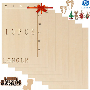 SKLEJKA 3mm A3 FORMATKA do lasera BRZOZOWA KL 2 do grawerowania 10szt 3 mm