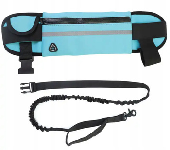 ELASTYCZNA SMYCZ DO BIEGANIA Z PSEM PAS SASZETKA/NERKA