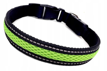 Obroża dla psa świecąca materiałowa MASBRILL r. M