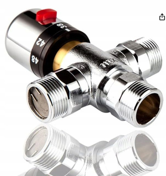 Termostatyczny zawór mieszający, 19,8 mm 3-drożny solidny mosiądz