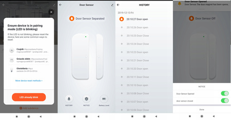 Czujnik otwarcia/zamknięcia, drzwi okna, balkonu WIFI TUYA Smart Dom