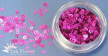 Kółka Mikro - Ciemny Róż Błyszczący - K47