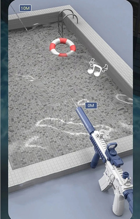 AUTOMATYCZNY ELEKTRYCZNY KARABIN PISTOLET NA WODĘ M416 DUŻY MIOTACZ USB (2)