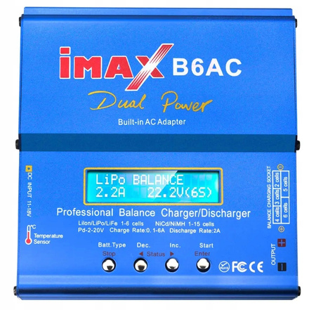 Ładowarka Akumulatorów IMAX B6 6A 80W LiPo NiMH