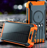 Powerbank .INDUKCJA SOLAR 6x USB latarka 2xLED Kable 30000 mAh