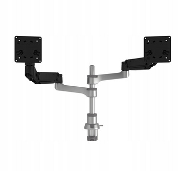 R-Go Caparo 4 D2 Cyrkularny Uchwyt na dwa monitory