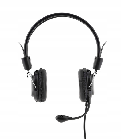 Bluestork MC-201 zestaw słuchawkowy z opaską na głowę, czarny, srebrny -