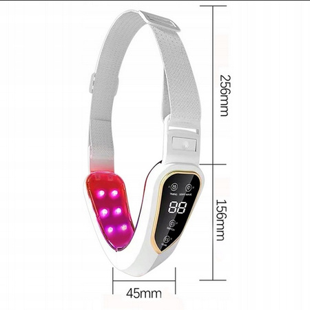 MASAŻER TWARZY , PODBRÓDKA TERAPIA LED 2w1  UJĘDRNIAJĄCY  , POWYSTAWOWY