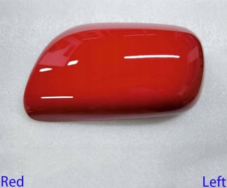Lewa czerwona obudowa osłona lusterka Toyota Auris 2006-2012