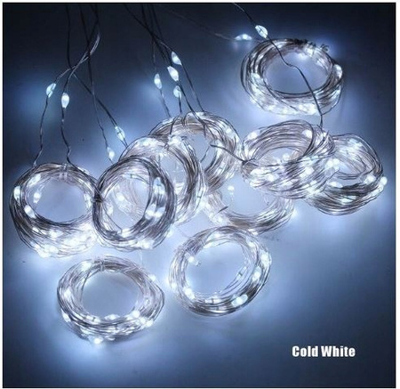  LAMPKI KURTYNA ŚWIETLNA 300 LED GIRLANDA USB PILOT DRUCIK 3x3m BIAŁY ZIMNY