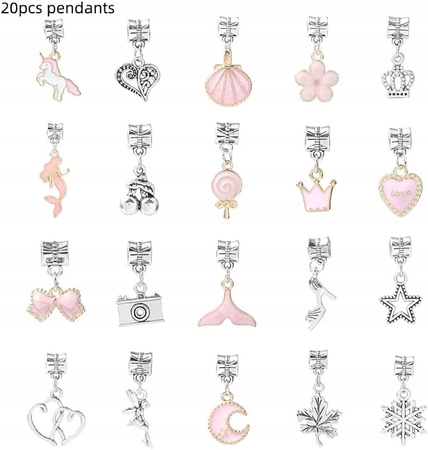 ZESTAW DO ROBIENIA BRANSOLETEK NASZYJNIKÓW DLA DZIEWCZYNKI PREZENT