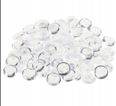 KAMYKI DEKORACYJNE KRYSZTAŁKI DEKORACJA KAMYCZKI TRANSPARENTNE 80SZT.