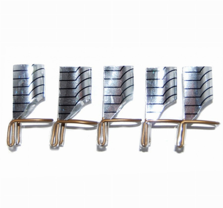 Formy Wielokrotnego Użytku- Do Przedłużania Paznokci Na Formie- Srebrne 5 Szt.