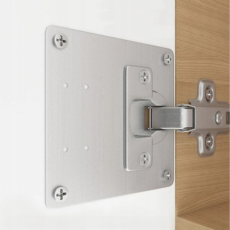 Zestaw  naprawczy BLASZKA płytka naprawcza DO NAPRAWY WYRWANYCH ZAWIASÓW