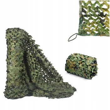 Wojskowa siatka ogrodowa w kamuflażu Podwójna 2x4 M z smyczą