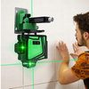 ZIELONY LEVEL 4D SAMOPOZIOMUJĄCY LASER 360 KRZYŻOWY 16 LINII ZESTAW