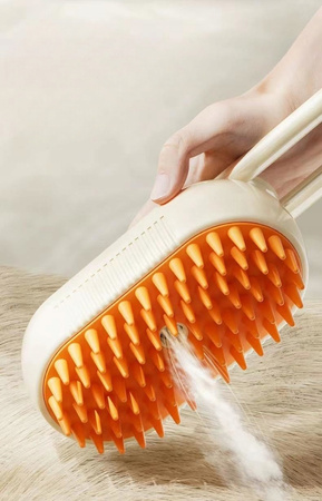 SZCZOTKA PAROWA DLA PSA KOTA ZWIERZĄT DOZOWNIK SIERŚĆ UCHWYT ELEKTRYCZNA