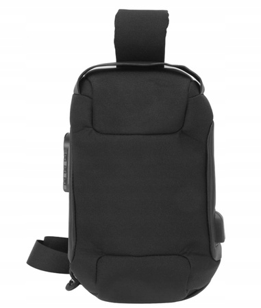 Plecak , torba na jedno ramię z USB i zamkiem szyfrowym