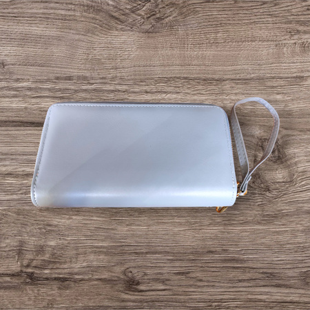 PORTFEL DAMSKI DUŻY PIKOWANY NIEBIESKI BABY BLUE