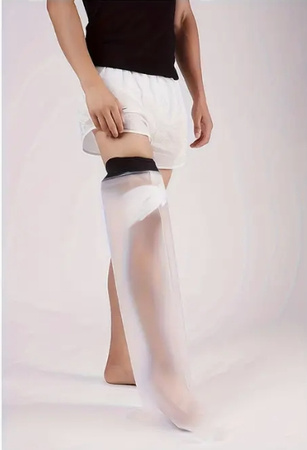 Osłona na gips na nogę wodoodporna do kąpieli chroni opatrunki i kontuzje