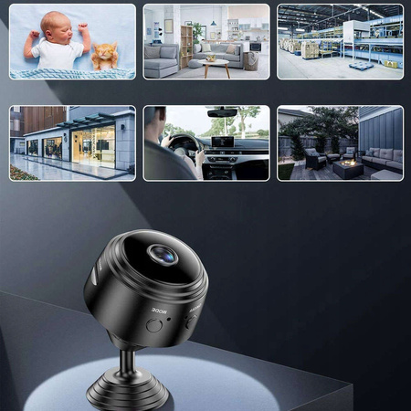 KAMERA IP SZPIEGOWSKA HD 360° TRYB NOCNY BEZPRZEWODOWA WIFI MONITORING