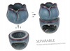 Ceramiczny kominek zapachowy Tulipan 12 cm Aromaterapia dekoracja