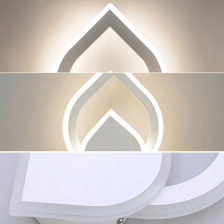 LAMPA ŚCIENNA KINKIET LED WEWNĘTRZNY DO SYPIALNI, SALONU 18W 3000K