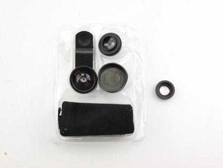 Obiektywy do telefonu komórkowego 3w1 klips