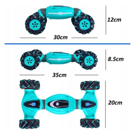 SAMOCHÓD ZDALNIE STEROWANY AUTO TWISTER 4x4 STEROWANY RĘKĄ PILOTEM