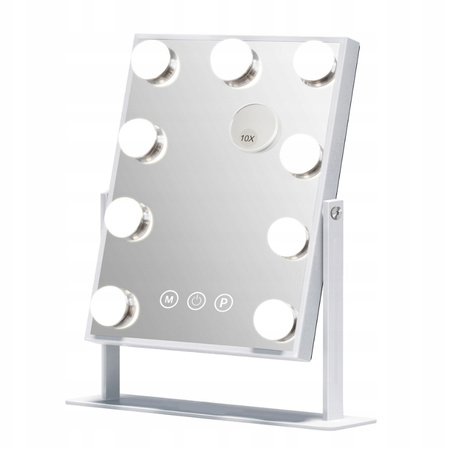  Profesjonalne Lustro LED do Makijażu Łazienka Salon z 10x małym lusterkiem