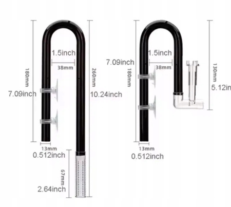 Skimmer – Zestaw filtracyjny INLET & OUTLET do akwarium 16 mm
