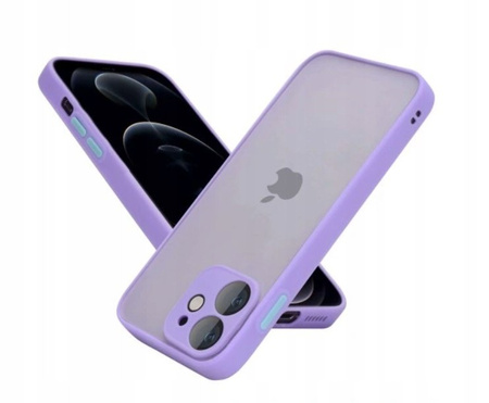 Zestaw 2x Case etui iPhone 12 Pro Max czarny i fioletowy