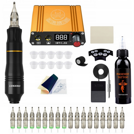 Zestaw Do Tatuażu Maszynka Rotacyjna Pen Phoenixy