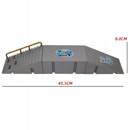 Zestaw Fingerboard Skatepark Deskorolka Rampa Hulajnoga