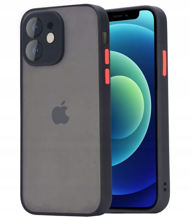 Zestaw 2x Case etui iPhone 12 Pro Max czarny i fioletowy