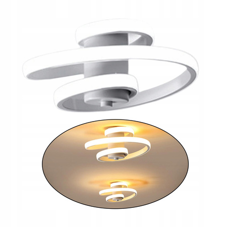 Nowoczesna lampa sufitowa LED, 24W 3500K (biała)