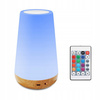 LAMPKA NOCNA LED ŚCIEMNIALNE RGB DOTYKOWA + PILOT