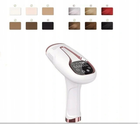 DEPILATOR LASEROWY IPL Z FUNKCJĄ CHŁODZENIA I ZAMYKANIA NACZYNEK