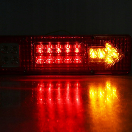 LAMPY TYLNE PRZYCZEPY ZESPOLONE ŚWIATŁA LED 12V