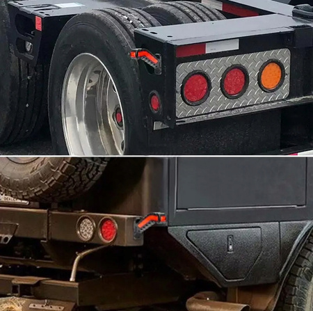  2X LAMPA OBRYSOWA LED DIODOWA OBRYSÓWKI dynamiczny kierunkowskaz 12/24V