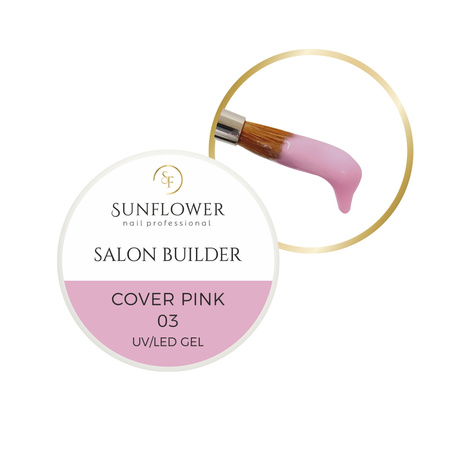 Salon Builder Cover Pink 15g  Żel UV Budujący Salonowy