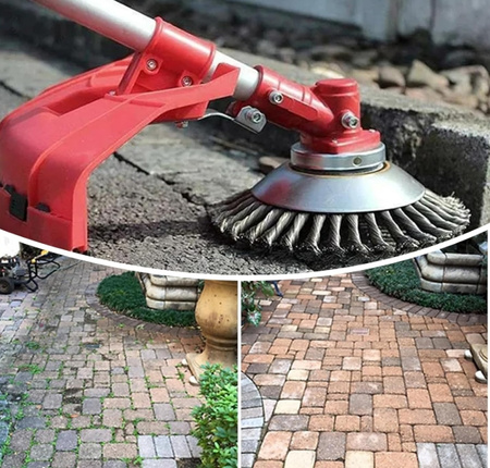 Szczotka stalowa do usuwania chwastów