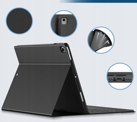 ETUI Z KLAWIATURĄ IPAD 10,2 cala klawiatura bezprzewodowa magnetyczna RGB