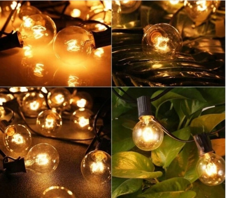 Girlanda choinkowa OGRODOWA ŁAŃCUCH ŚWIETLNY na choinkę10M 30X LED +2