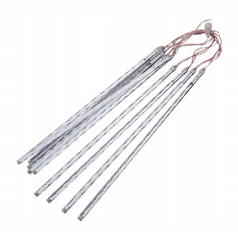 Białe Lampki Świąteczne LED Deszcz Meteorytów 8 Sztuk 50 cm