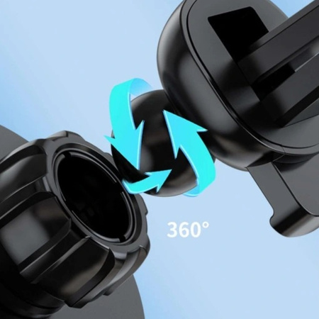 ŁADOWARKA BEZPRZEWODOWA 15W UCHWYT SAMOCHODOWY KRATKA IPHONE MAG SAFE