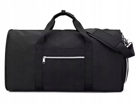  POKROWIEC NA GARNITUR torba podróżna wakacje do samolotu składana SZARA