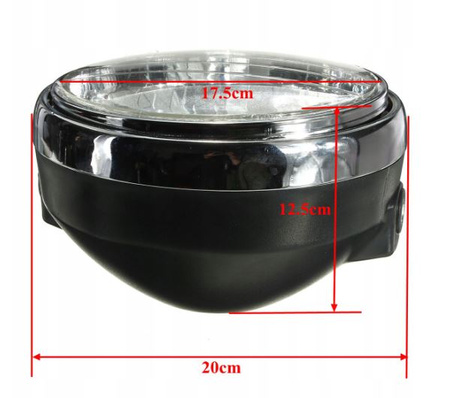 REFLEKTOR MOTOCYKLOWY PRZEDNI 001-6313 H4 12V 35W P43T