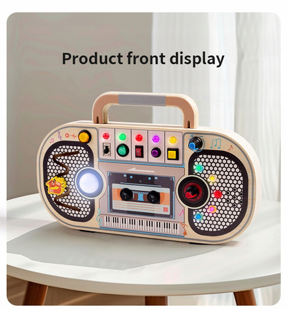 TABLICA MANIPULACYJNA PANEL SENSORYCZNY DREWNIANY KONTROLER LED PRZEŁĄCZNIK