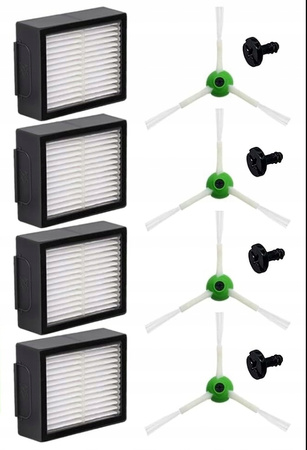 SZCZOTKI FILTRY MOP ZESTAW DO IROBOT ROOMBA COMBO J7 J7+ J9 J9+ PLUS 10 MAX